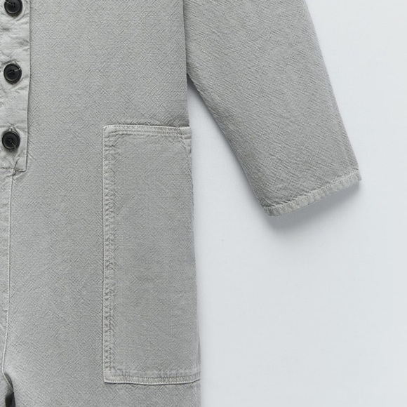 ZARA BNWT Textured Weave Jumpsuit - Picture 4 of 6